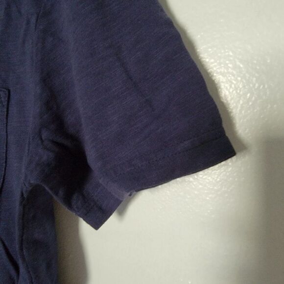 Goodthreads Mens Navy Blue Short Sleeve Pocket Casual V Neck T Shirt Size XSmall - Picture 7 of 9